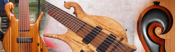 Collage of 6-string basses